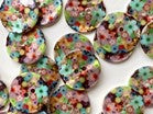 Textile Garden Shell Buttons