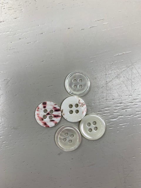 Textile Garden Shell Buttons