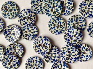 Textile Garden Shell Buttons