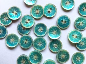 Textile Garden Shell Buttons