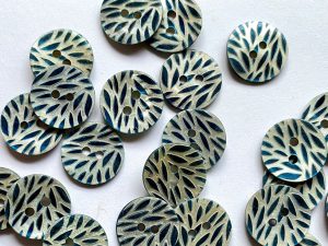 Textile Garden Shell Buttons