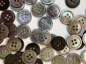 Textile Garden Shell Buttons