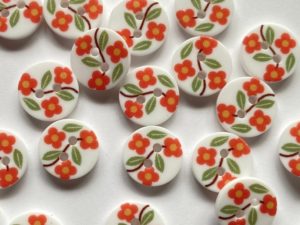 Textile Garden Novelty Buttons
