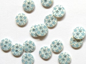 Textile Garden Shell Buttons