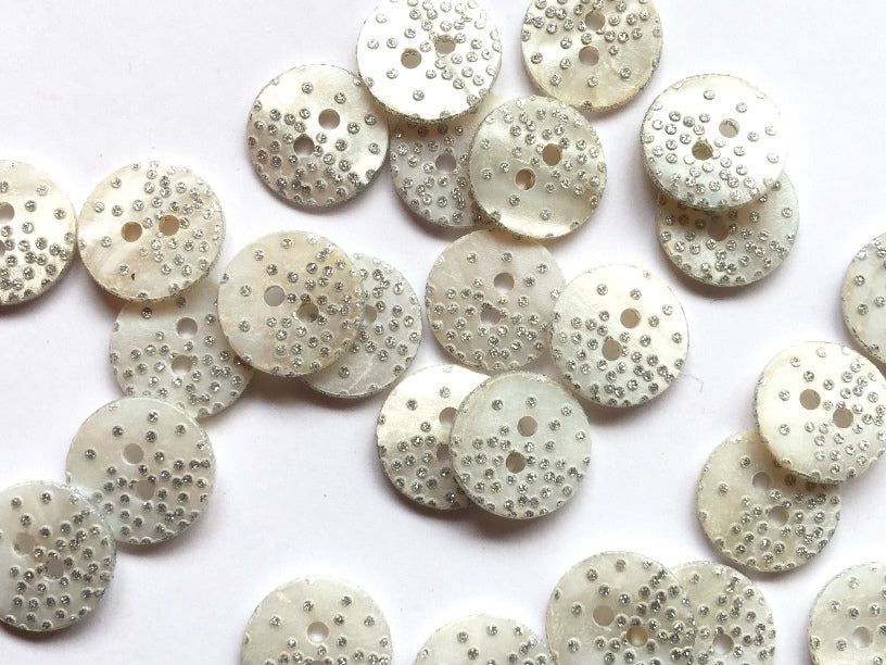 Textile Garden Shell Buttons