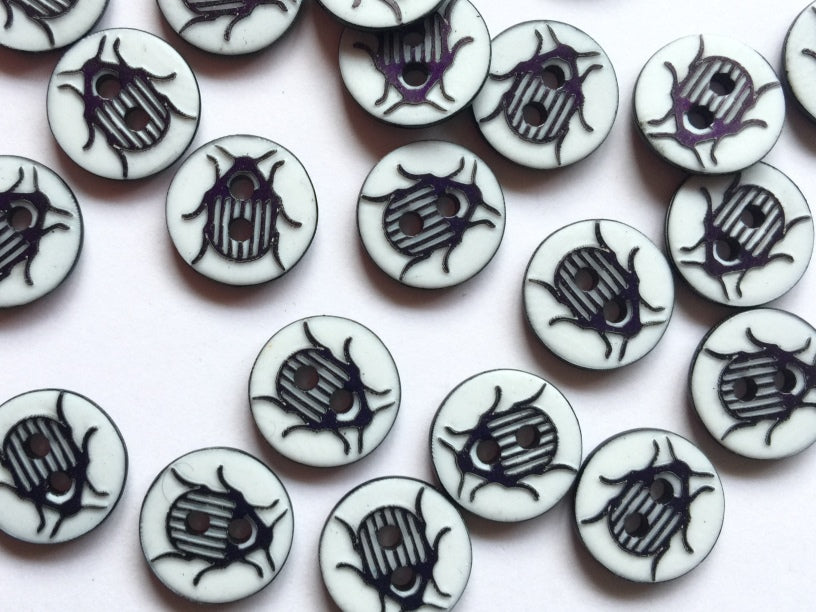 Textile Garden Novelty Buttons