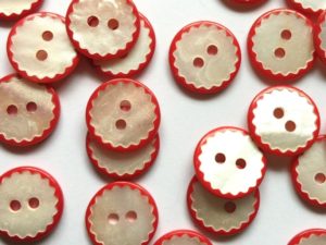 Textile Garden Shell Buttons