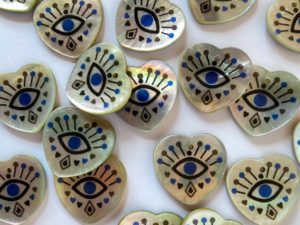 Textile Garden Shell Buttons