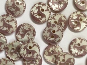 Textile Garden Shell Buttons