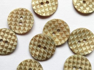 Textile Garden Shell Buttons
