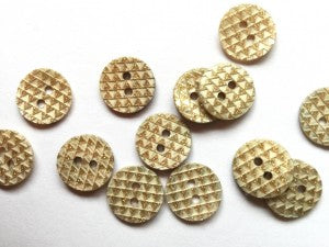 Textile Garden Shell Buttons
