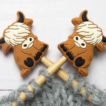 Fox and Pine Stitch Stoppers