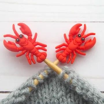 Fox and Pine Stitch Stoppers
