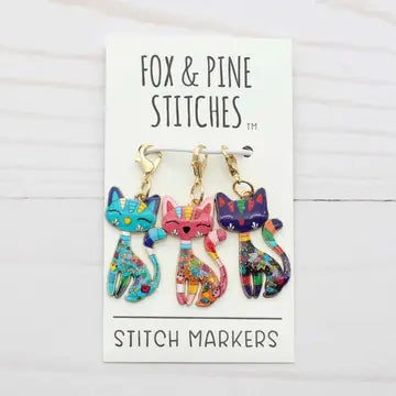 Fox & Pine Stitch Markers