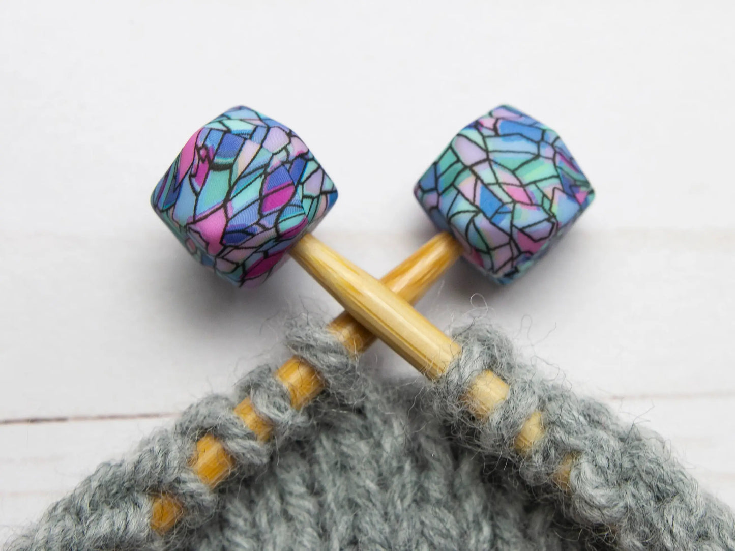 Fox and Pine Stitch Stoppers