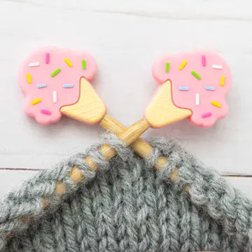Fox and Pine Stitch Stoppers